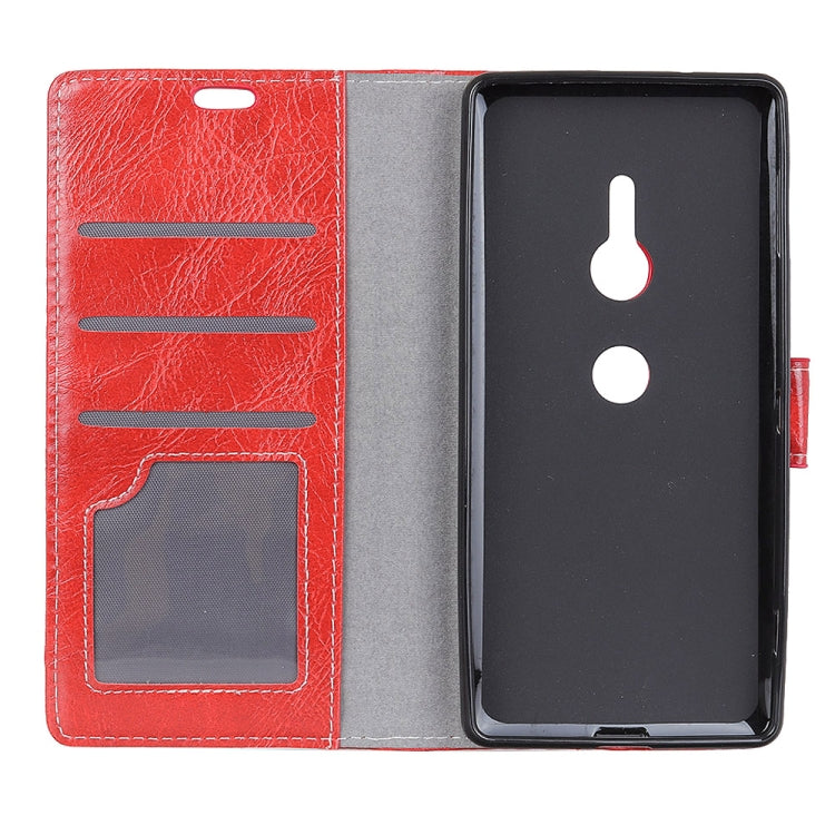Retro Crazy Horse Texture Horizontal Flip Leather Case for Sony Xperia XZ3, with Holder & Card Slots & Wallet & Photo Frame
