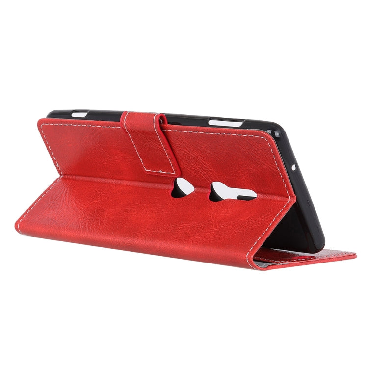 Retro Crazy Horse Texture Horizontal Flip Leather Case for Sony Xperia XZ3, with Holder & Card Slots & Wallet & Photo Frame