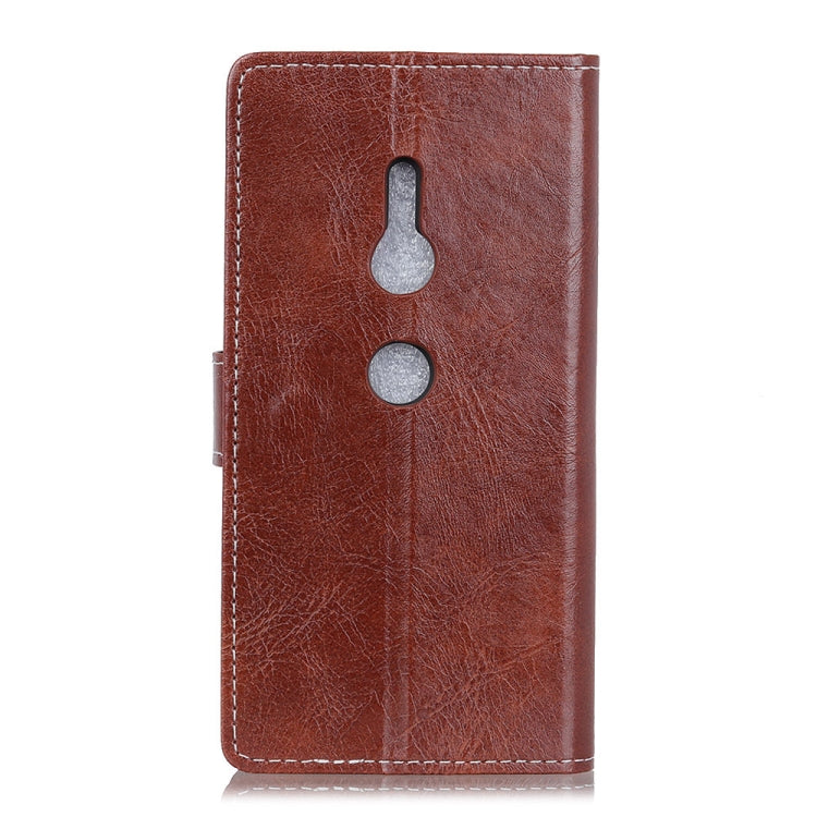 Retro Crazy Horse Texture Horizontal Flip Leather Case for Sony Xperia XZ3, with Holder & Card Slots & Wallet & Photo Frame