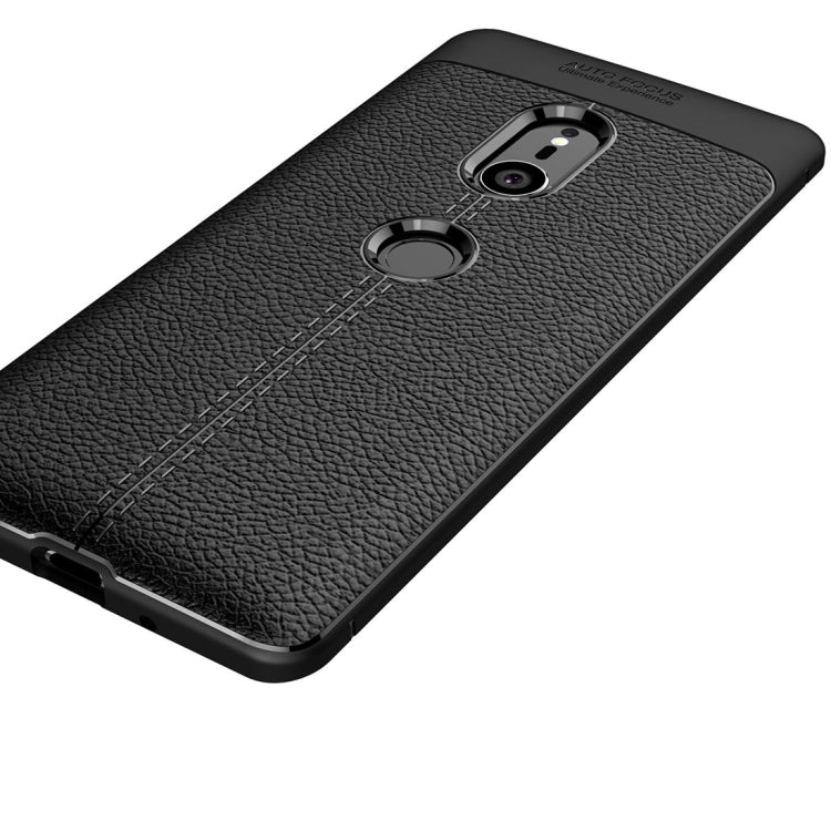 Litchi Texture TPU Shockproof Case for Sony Xperia XZ3
