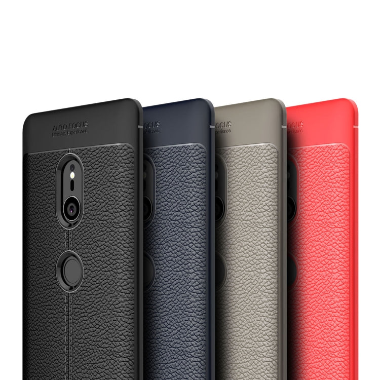Litchi Texture TPU Shockproof Case for Sony Xperia XZ3
