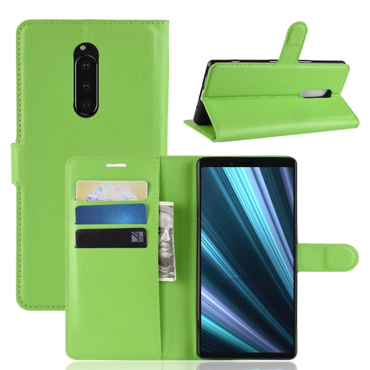 Litchi Texture Horizontal Flip Leather Case for Sony Xperia XZ4 / Xperia 1, with Wallet & Holder & Card Slots