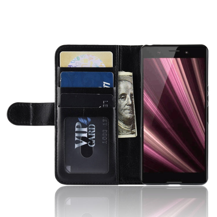 R64 Texture Single Fold Horizontal Flip Leather Case for Sony Xperia XZ4 Compact, with Holder & Wallet & Card Slots & Photo Frame