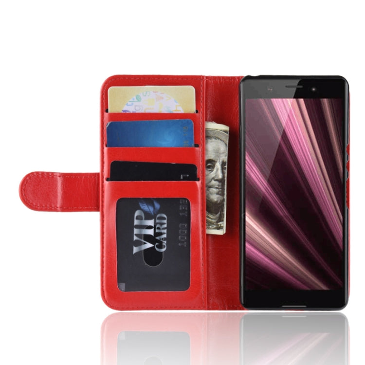 R64 Texture Single Fold Horizontal Flip Leather Case for Sony Xperia XZ4 Compact, with Holder & Wallet & Card Slots & Photo Frame