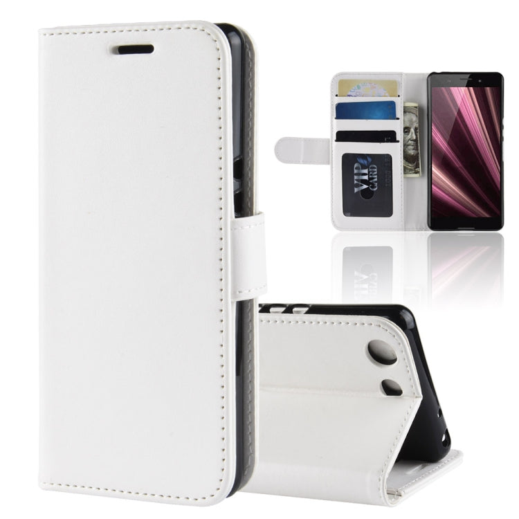 R64 Texture Single Fold Horizontal Flip Leather Case for Sony Xperia XZ4 Compact, with Holder & Wallet & Card Slots & Photo Frame