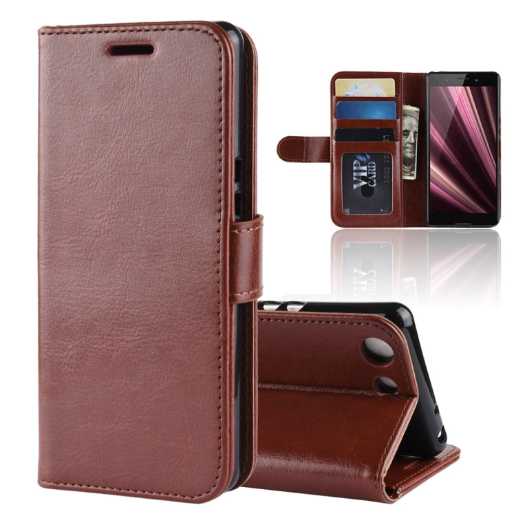 R64 Texture Single Fold Horizontal Flip Leather Case for Sony Xperia XZ4 Compact, with Holder & Wallet & Card Slots & Photo Frame