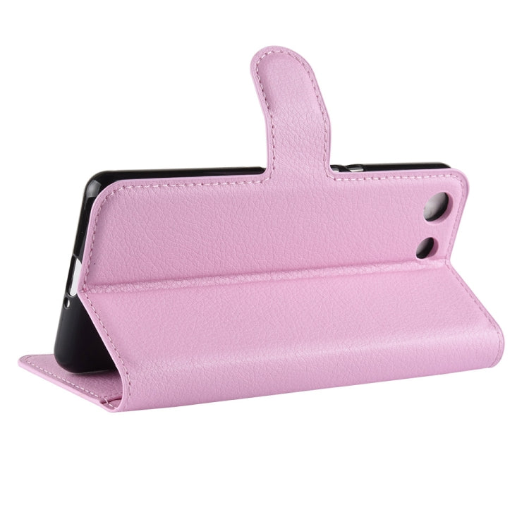 Litchi Texture Horizontal Flip Leather Case for Sony Xperia XZ4 Compact, with Wallet & Holder & Card Slots