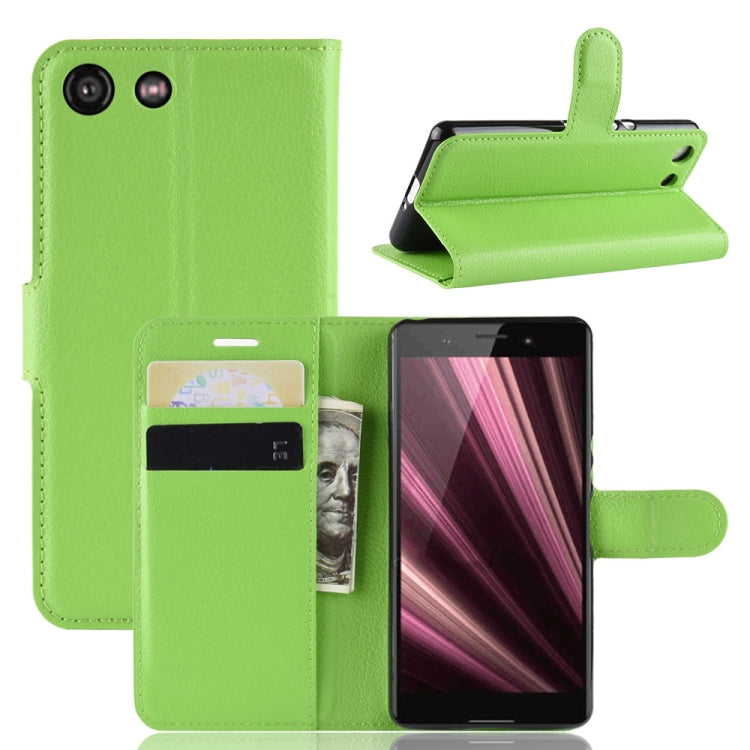 Litchi Texture Horizontal Flip Leather Case for Sony Xperia XZ4 Compact, with Wallet & Holder & Card Slots