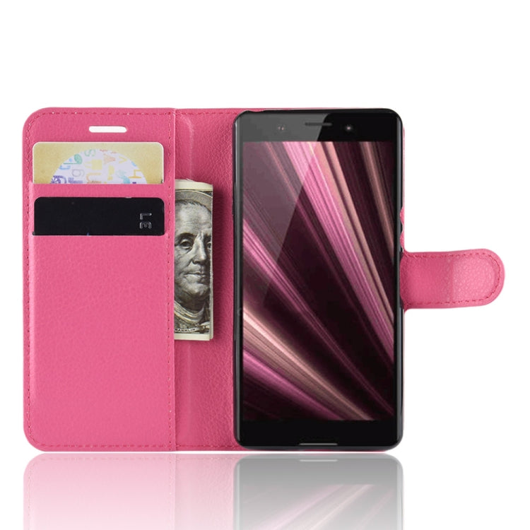 Litchi Texture Horizontal Flip Leather Case for Sony Xperia XZ4 Compact, with Wallet & Holder & Card Slots