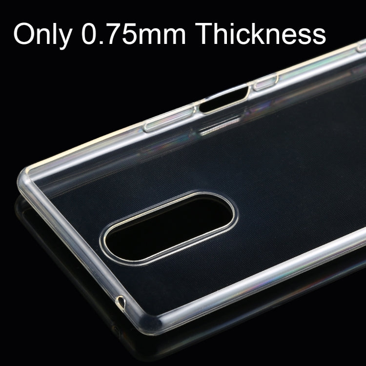 0.75mm Ultrathin Transparent TPU Soft Protective Case for Sony Xperia XZ4
