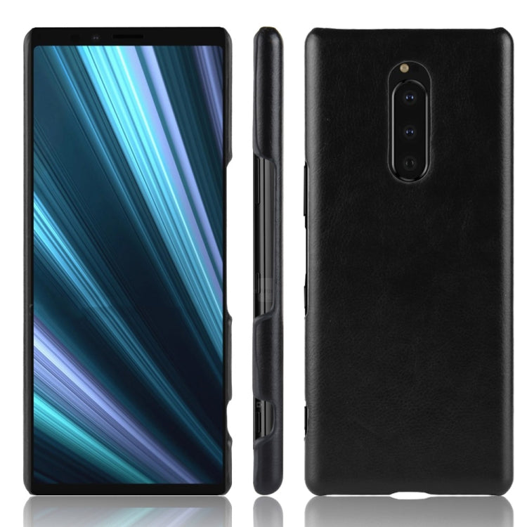 Shockproof Litchi Texture PC + PU Case for Sony Xperia 1