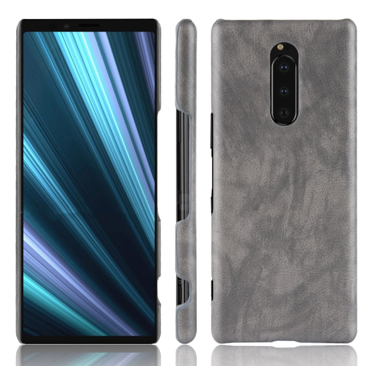Shockproof Litchi Texture PC + PU Case for Sony Xperia 1