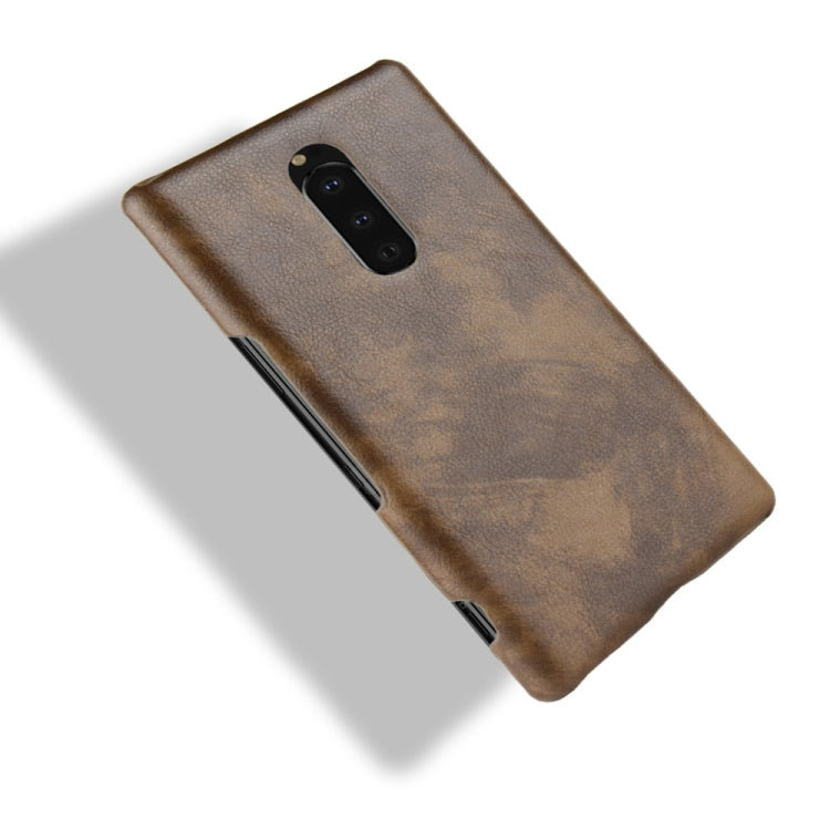 Shockproof Litchi Texture PC + PU Case for Sony Xperia 1