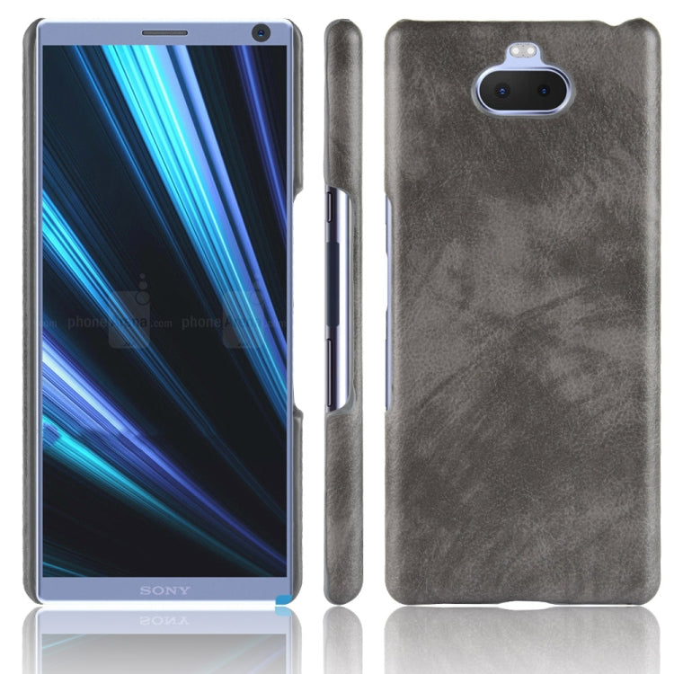 Shockproof Litchi Texture PC + PU Case for Sony Xperia 10 Plus