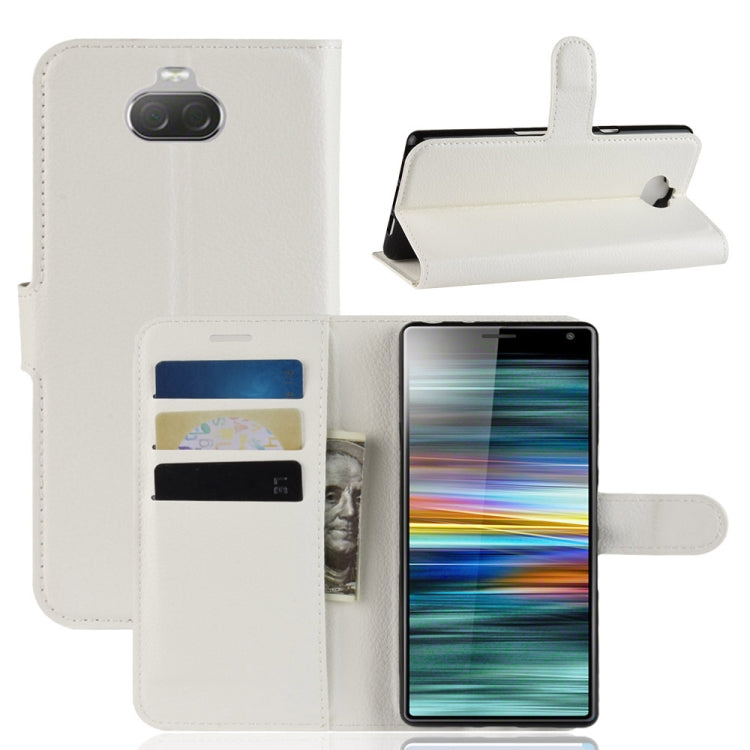 Litchi Texture Horizontal Flip Leather Case For Sony Xperia 10 ,With Holder & Wallet & Card Slots