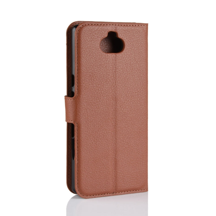 Litchi Texture Horizontal Flip Leather Case For Sony Xperia 10 ,With Holder & Wallet & Card Slots