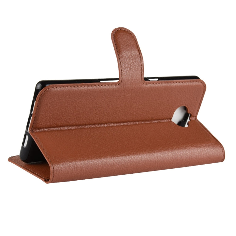 Litchi Texture Horizontal Flip Leather Case For Sony Xperia 10 ,With Holder & Wallet & Card Slots