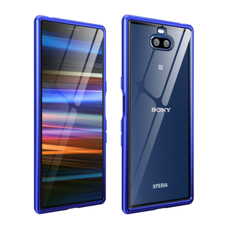 Arc Series Metal Frame + Tempered Glass Cover Case for Sony Xperia 10 Plus
