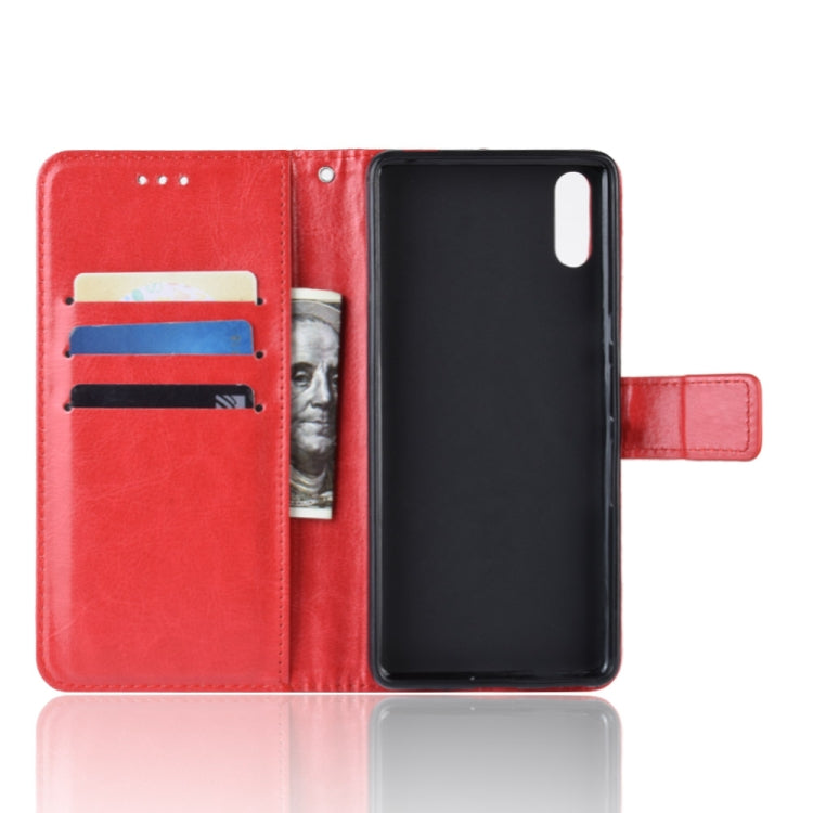 Retro Crazy Horse Texture Horizontal Flip Leather Case for Sony Xperia L3, with Holder & Card Slots & Wallet & Lanyard