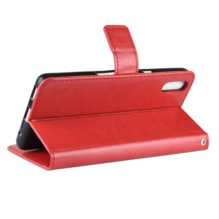 Retro Crazy Horse Texture Horizontal Flip Leather Case for Sony Xperia L3, with Holder & Card Slots & Wallet & Lanyard