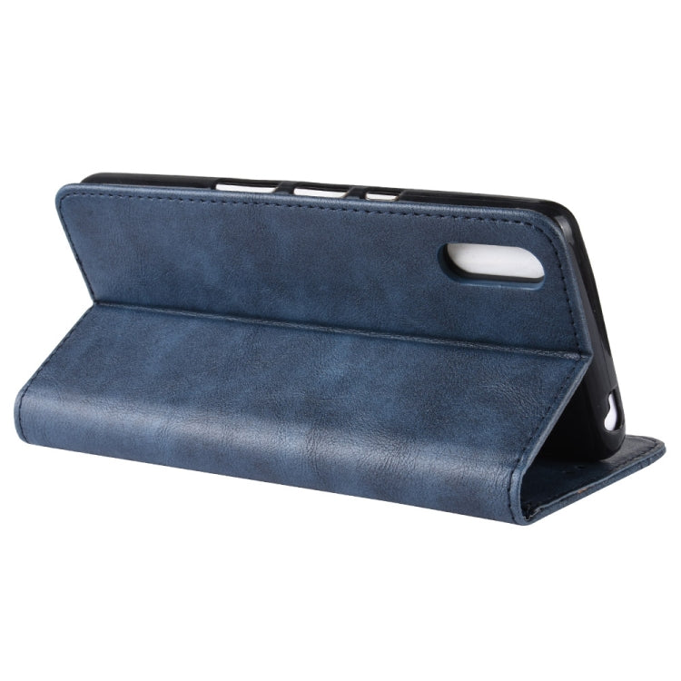 Magnetic Snap Retro Crazy Horse Texture Horizontal Flip Leather Case for Sony Xperia L3, with Holder & Card Slots & Photo Frame