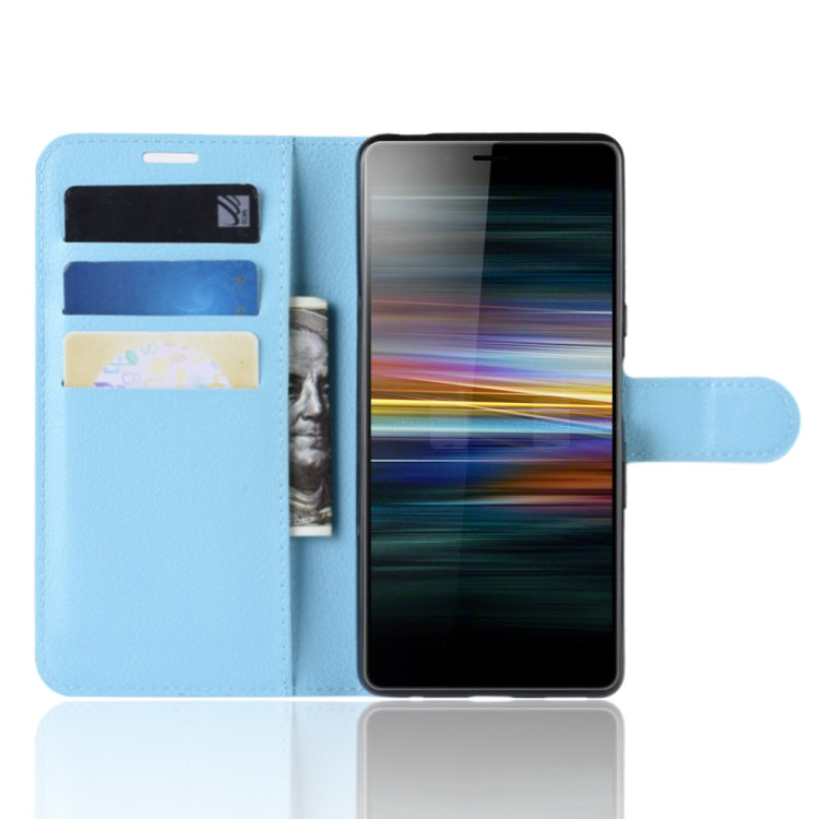 Litchi Texture Horizontal Flip Leather Case for Sony Xperia L3, with Wallet & Holder & Card Slots