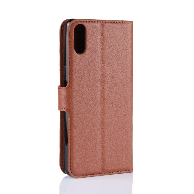 Litchi Texture Horizontal Flip Leather Case for Sony Xperia L3, with Wallet & Holder & Card Slots