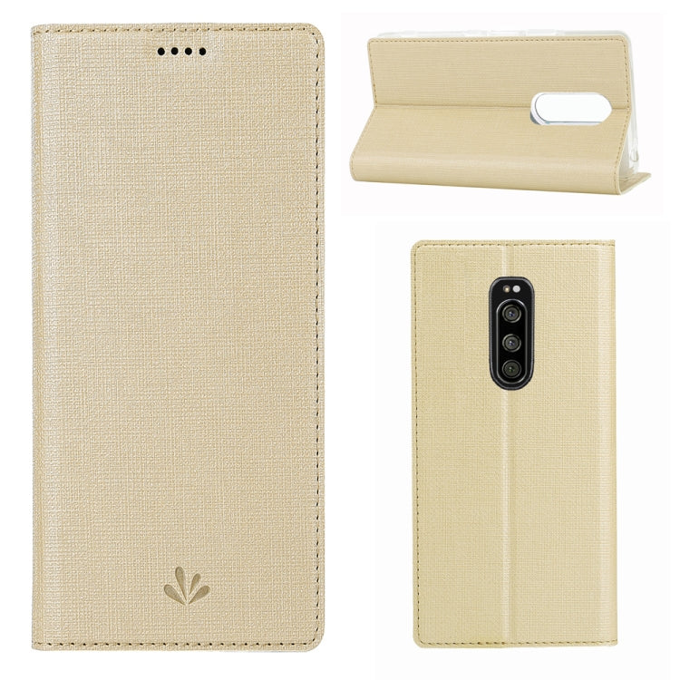ViLi Texture PU Leather Case for SONY Xperia 1 / Sony Xperia XZ4 ,with Holder & Card Slots & Wallet