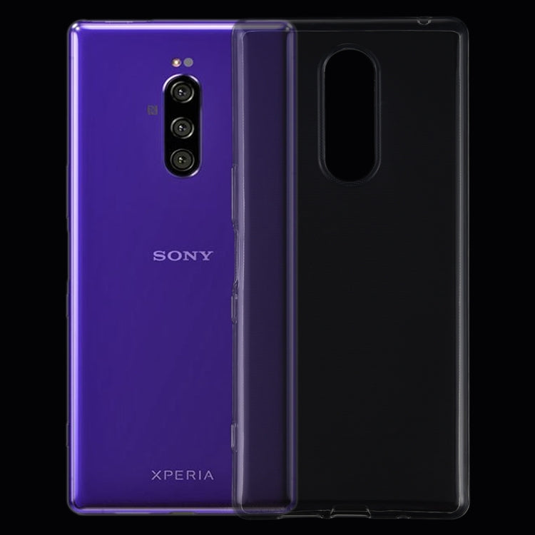 0.75mm Ultrathin Transparent TPU Soft Protective Case for Sony Xperia 1 / Xperia XZ4