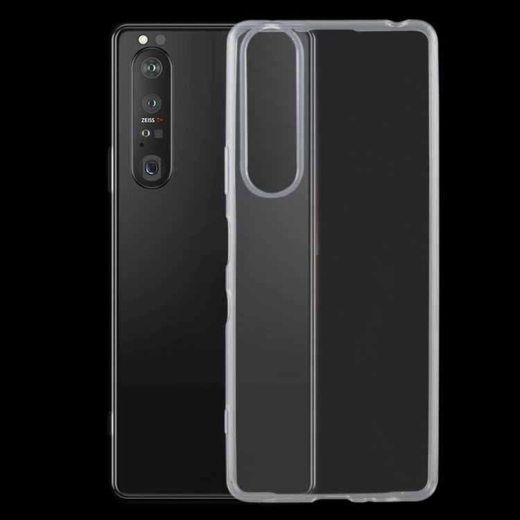 For Sony Xperia 1 III 0.75mm Ultra-thin Transparent TPU Soft Protective Case (Transparent)
