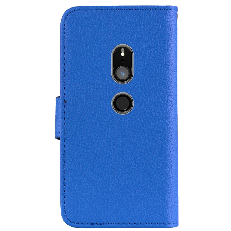 Litchi Texture Horizontal Flip Leather Case for Sony Xperia XZ2 , with Wallet & Holder & Card Slots & Lanyard