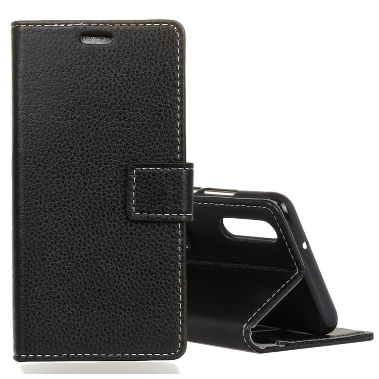 Litchi Texture Horizontal Flip Leather Case for Sony Xperia L3, with Holder & Card Slots & Photo Frame