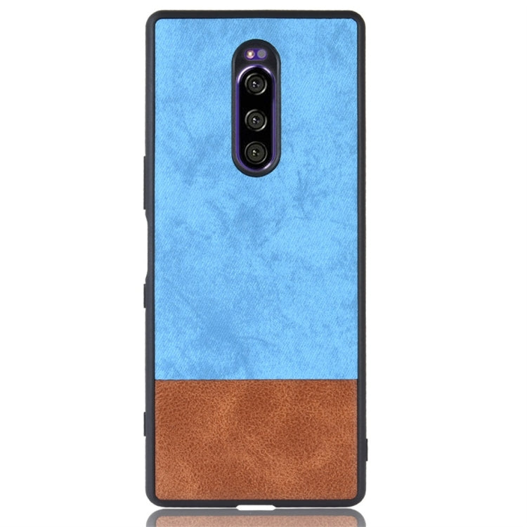 Shockproof Color Matching Denim PC + PU + TPU Protective Case for Sony Xperia 1