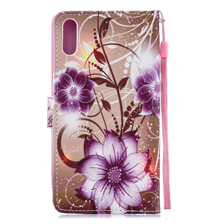 Lotus Pattern Horizontal Flip Leather Case for Sony Xperia L3, with Holder & Card Slots & Wallet