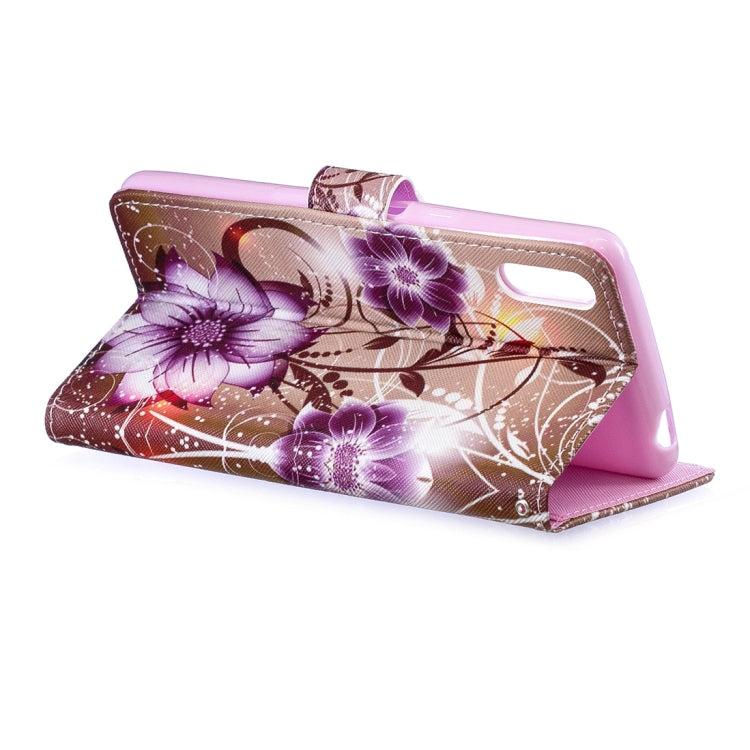 Lotus Pattern Horizontal Flip Leather Case for Sony Xperia L3, with Holder & Card Slots & Wallet