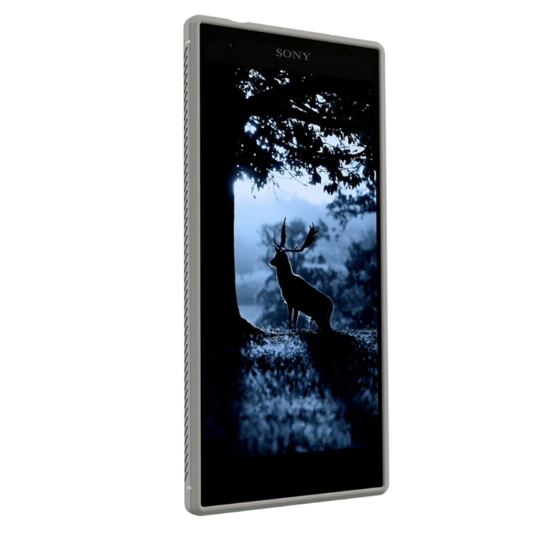 Lenuo Leshen Series for Sony Xperia L2 TPU Litchi Texture Dropproof Protective Back Cover Case