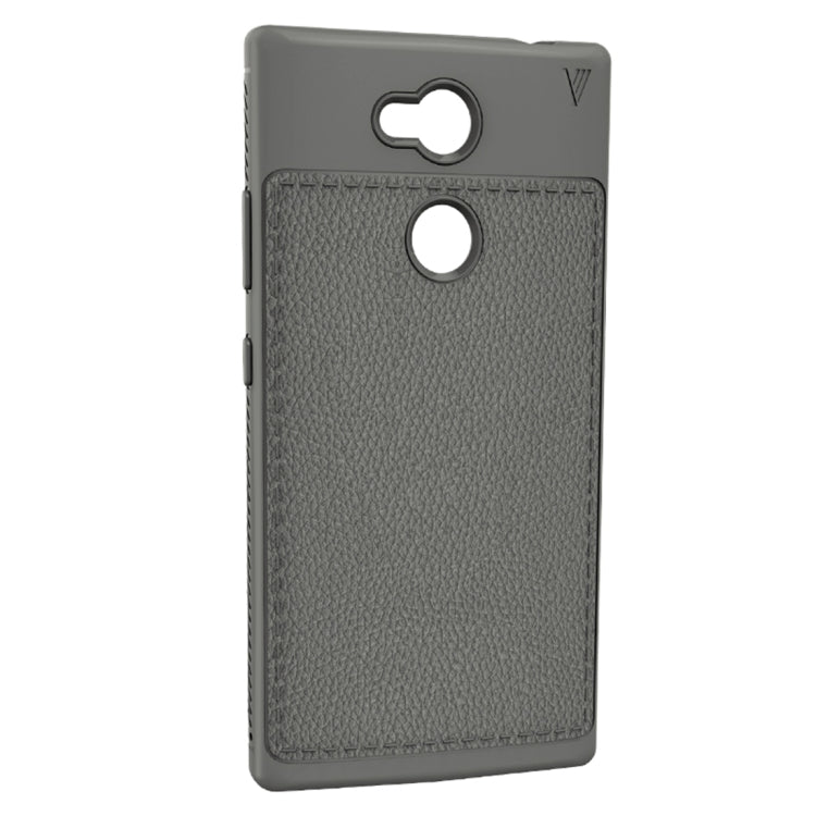 Lenuo Leshen Series for Sony Xperia L2 TPU Litchi Texture Dropproof Protective Back Cover Case
