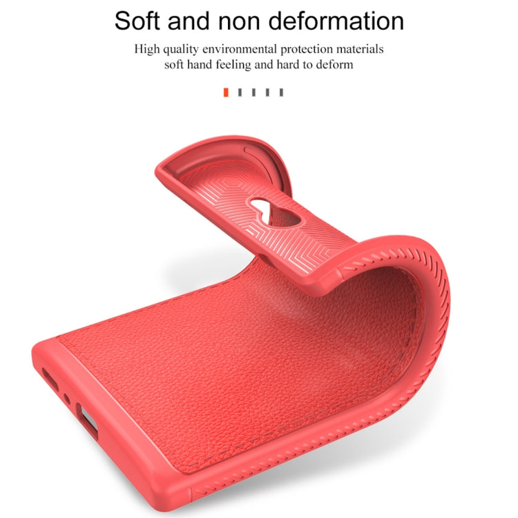 Lenuo Leshen Series for Sony Xperia L2 TPU Litchi Texture Dropproof Protective Back Cover Case