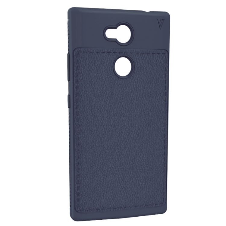 Lenuo Leshen Series for Sony Xperia L2 TPU Litchi Texture Dropproof Protective Back Cover Case