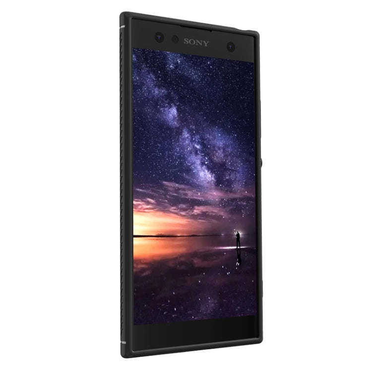 Lenuo Leshen Series for Sony Xperia XA2 TPU Litchi Texture Dropproof Protective Back Cover Case