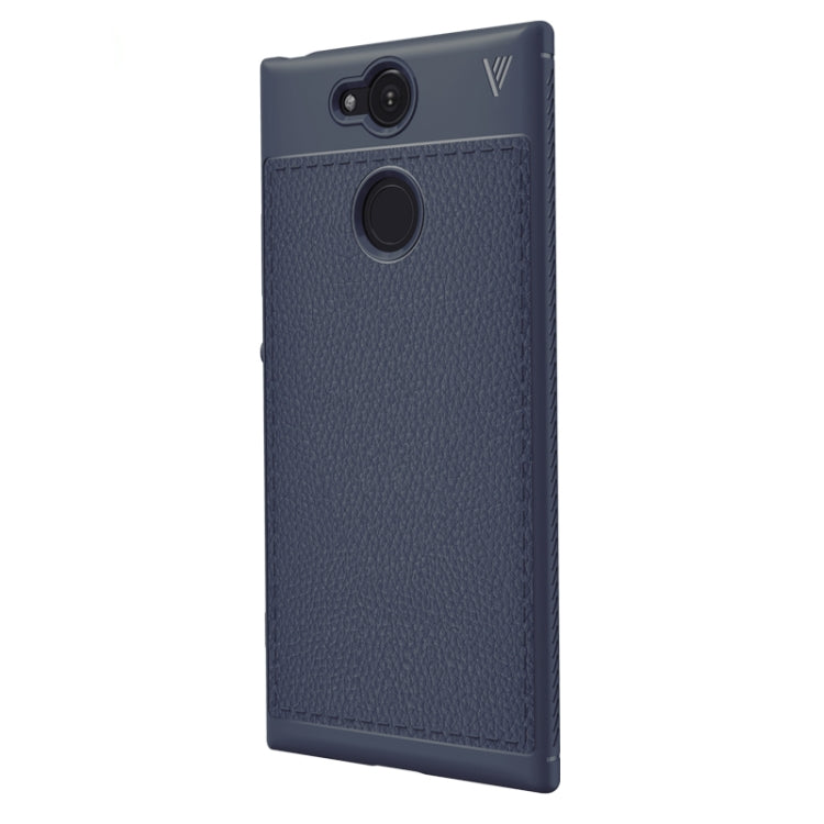 Lenuo Leshen Series for Sony Xperia XA2 TPU Litchi Texture Dropproof Protective Back Cover Case