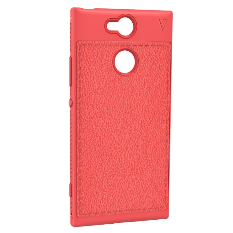 Lenuo Leshen Series for Sony Xperia XA2 TPU Litchi Texture Dropproof Protective Back Cover Case