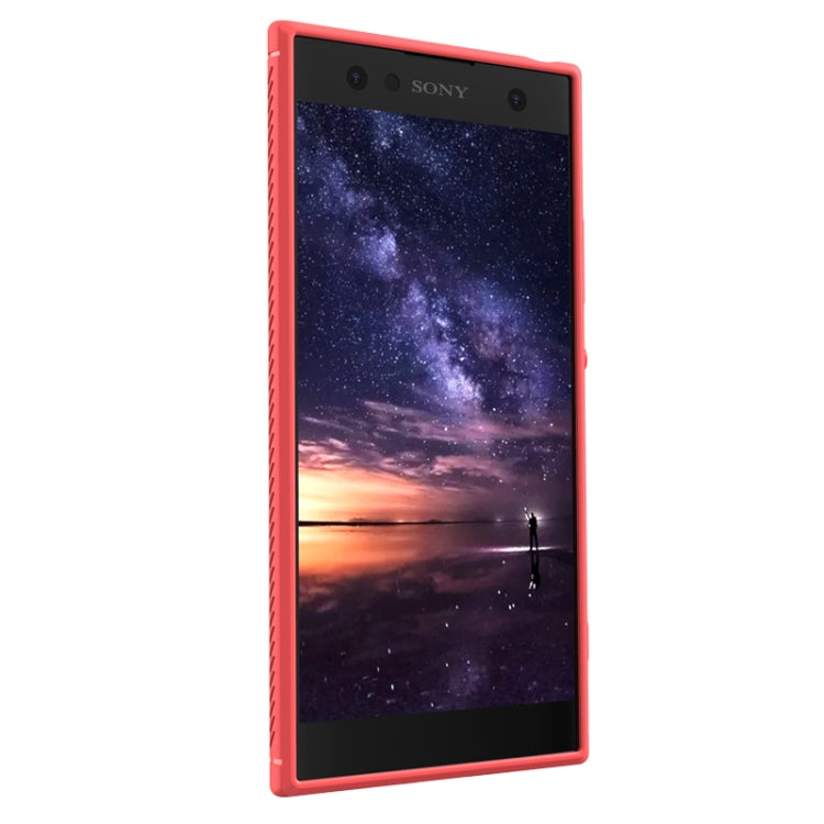 Lenuo Leshen Series for Sony Xperia XA2 TPU Litchi Texture Dropproof Protective Back Cover Case