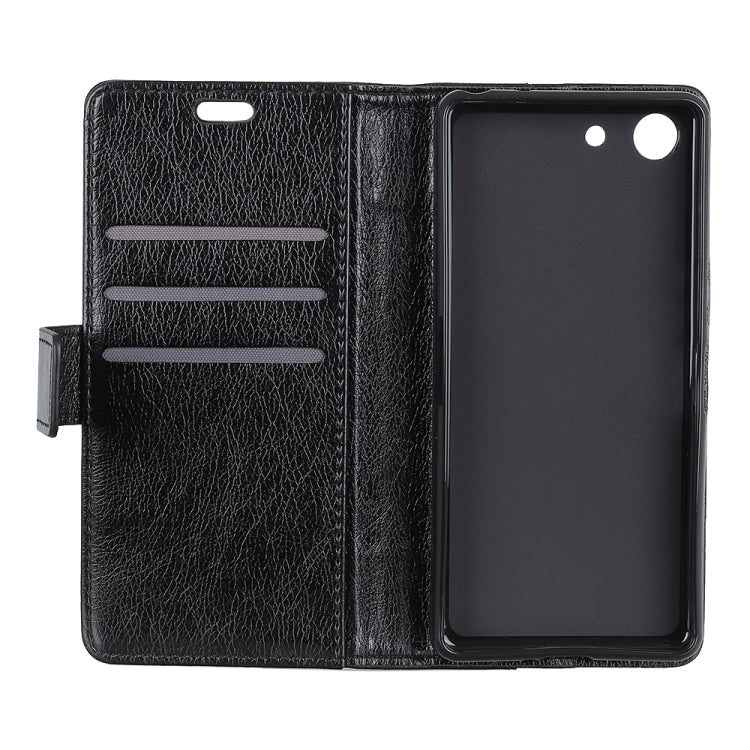 Copper Buckle Nappa Texture Horizontal Flip Leather Case for Sony XPERIA ACE SO-02L, with Holder & Card Slots & Wallet