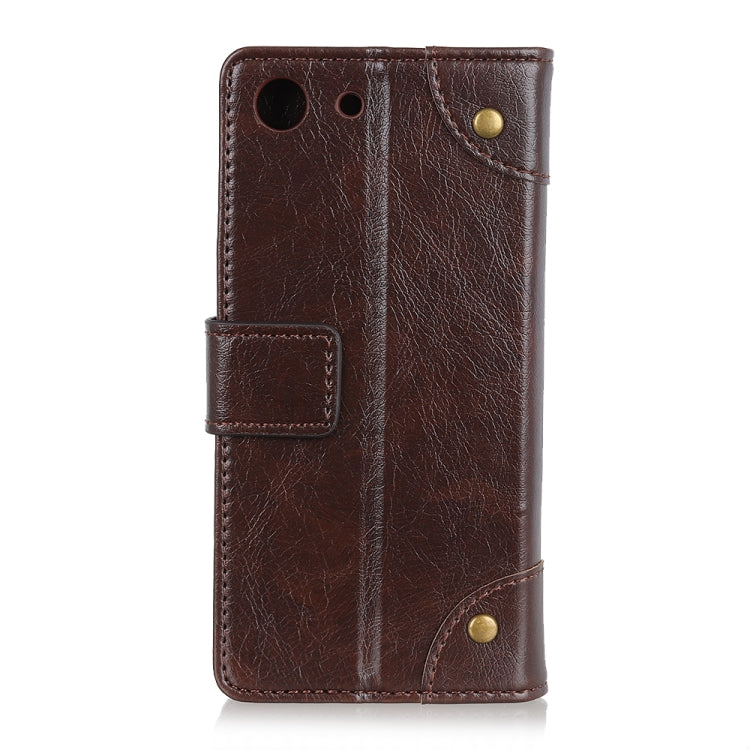 Copper Buckle Nappa Texture Horizontal Flip Leather Case for Sony XPERIA ACE SO-02L, with Holder & Card Slots & Wallet