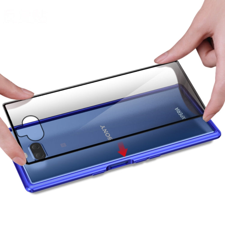 Arc Series Metal Frame + Tempered Glass Cover Case for Sony Xperia 10