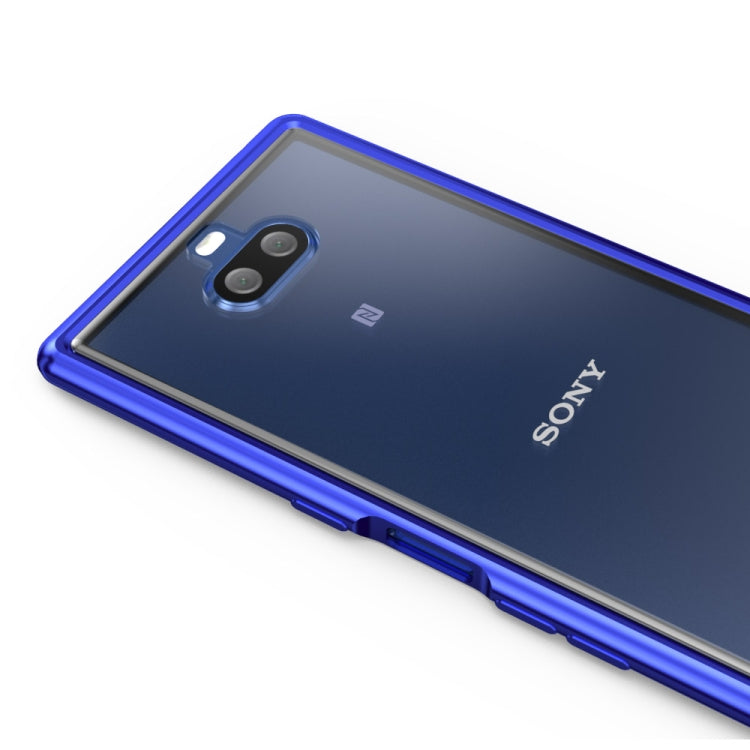 Arc Series Metal Frame + Tempered Glass Cover Case for Sony Xperia 10