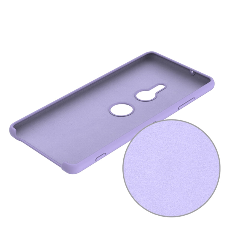 Solid Color Liquid Silicone Dropproof Protective Case for Sony Xperia XZ3