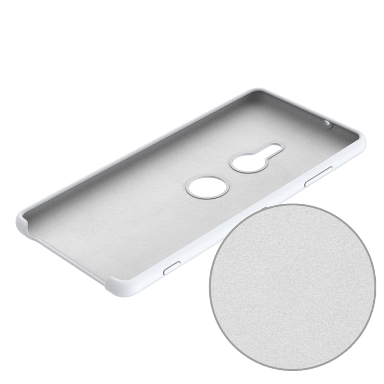 Solid Color Liquid Silicone Dropproof Protective Case for Sony Xperia XZ3