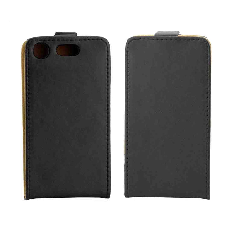 For Sony Xperia XZ1 Compact Vertical Flip Leather Protective Back Cover Case with Card Slot(Black)
